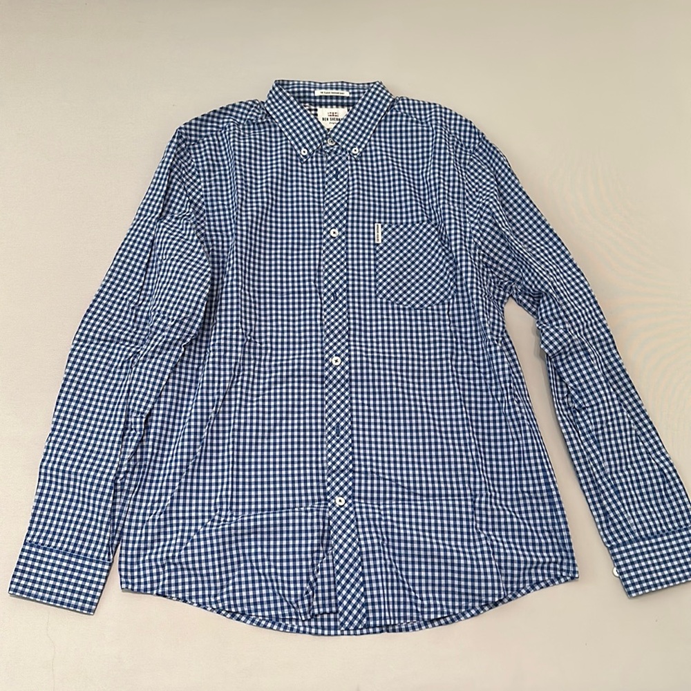Ben Sherman gingham shirt, men’s large NWT